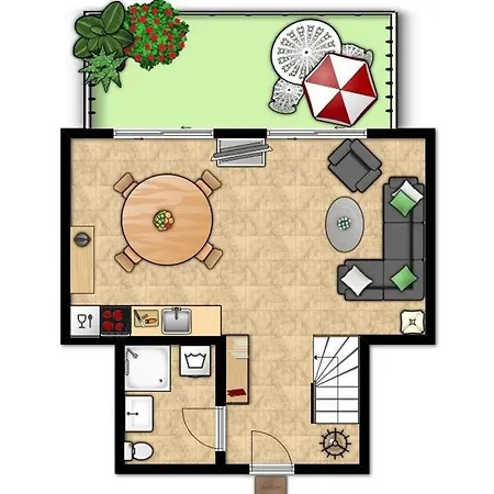 Hs Am Weidengrund Whg 8 Apartmán *